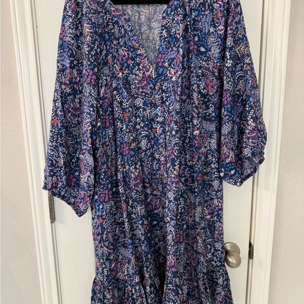 Floral Blue Dress